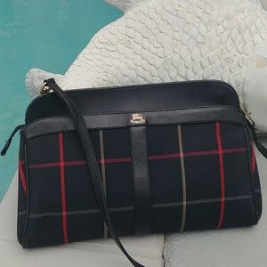 Burberry Burberrys vintage plaid clutch crossbody